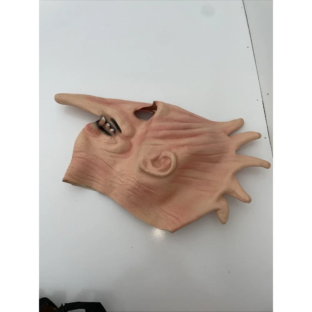 Adult Beetlejuice Overhead Latex Adam Mask Rubies Costume - Picture 2 of 9